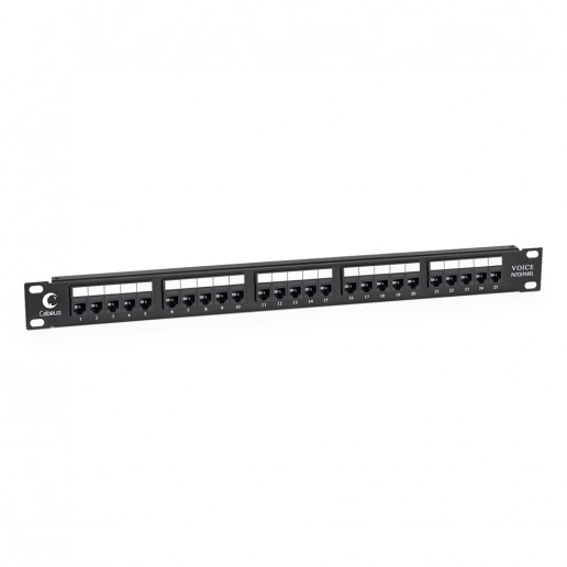 Cabeus PL-25-TEL-Toolless Патч-панель 19" (1U), 25 портов, RJ-11 (6P4C)