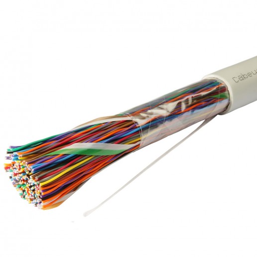 Cabeus UTP-100P-Cat.3-IN Кабель витая пара UTP (U/UTP), категория 3, 100 пар (24 AWG), одножильный (solid), PVC нг(А)-LS
