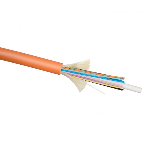 Cabeus TB-A-5-24T-E-K-LSZH-IN-25 Кабель волоконно-оптический 50/125 (OM2) многомодовый, 24 волокна, плотное буферное покрытие (tight buffer), для внутренней прокладки (-25C ~ +50), LSZH, оранжевый