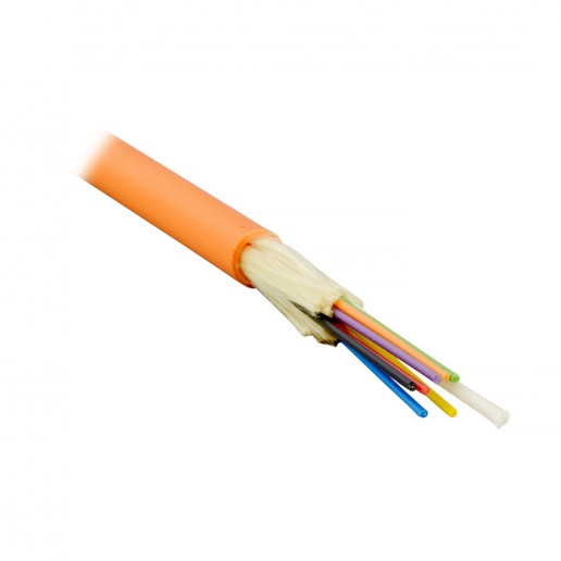 Cabeus TB-A-6-08T-E-K-LSZH-IN-25 Кабель волоконно-оптический 62.5/125 многомодовый, 8 волокон, плотное буферное покрытие (tight buffer), для внутренней прокладки (-25C ~ +50), LSZH, оранжевый, (F60080845O)