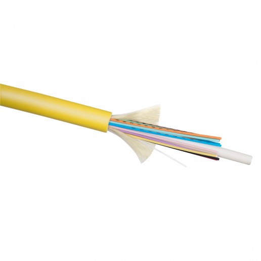 Cabeus TB-A-9-16T-E-K-LSZH-IN-25 Кабель волоконно-оптический 9/125 одномодовый, 16 волокон, плотное буферное покрытие (tight buffer), для внутренней прокладки (-25C ~ +50), LSZH, желтый, (F90161601Y)