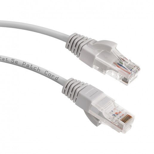 Cabeus PC-UTP-RJ45-Cat.5e-1m Патч-корд U/UTP, категория 5е, 2xRJ45/8p8c, неэкранированный, серый, PVC, 1м
