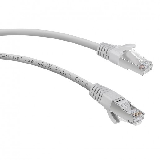 Cabeus PC-FTP-RJ45-Cat.6-5m-LSZH Патч-корд F/UTP, категория 6, 2xRJ45/8p8c, экранированный, серый, LSZH, 5м