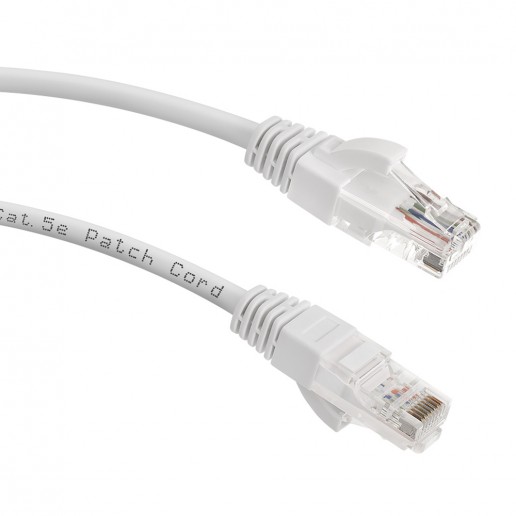 Cabeus PC-UTP-RJ45-Cat.5e-2m-WH Патч-корд U/UTP, категория 5е, 2xRJ45/8p8c, неэкранированный, белый, PVC, 2м