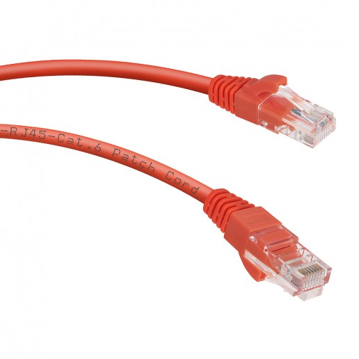 Cabeus PC-UTP-RJ45-Cat.6-0.5m-RD Патч-корд U/UTP, категория 6, 2xRJ45/8p8c, неэкранированный, красный, PVC, 0.5м