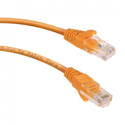 Cabeus PC-UTP-RJ45-Cat.5e-0.5m-OR Патч-корд U/UTP, категория 5е, 2xRJ45/8p8c, неэкранированный, оранжевый, PVC, 0.5м