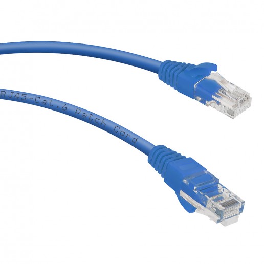 Cabeus PC-UTP-RJ45-Cat.5e-1m-BL Патч-корд U/UTP, категория 5е, 2xRJ45/8p8c, неэкранированный, синий, PVC, 1м