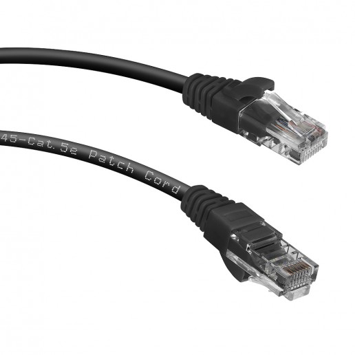 Cabeus PC-UTP-RJ45-Cat.5e-1.5m-BK Патч-корд U/UTP, категория 5е, 2xRJ45/8p8c, неэкранированный, черный, PVC, 1.5м