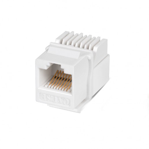Cabeus KJ-RJ45-Cat.5e-Toolless Вставка Keystone Jack RJ-45(8P8C), категория 5e, без инструмента Toolless, белая