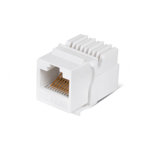 Cabeus KJ-RJ45-Cat.6-Toolless Вставка Keystone Jack RJ-45(8P8C), категория 6, без инструмента Toolless, белая