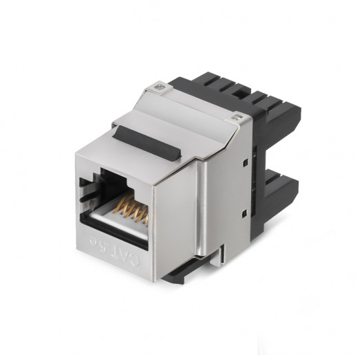 Cabeus KJ-RJ45-Cat.5e-SH-180 Degree Вставка Keystone Jack RJ-45(8P8C), 180 градусов, категория 5e, экранированная, Dual IDC (110&Krone type)