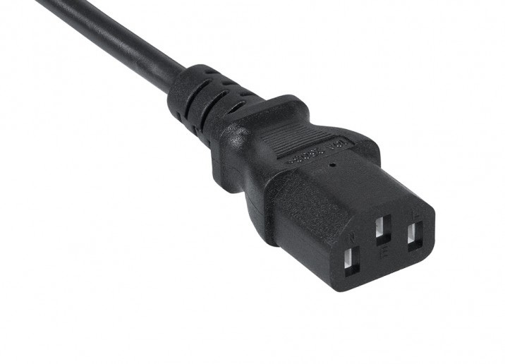 Cabeus PC-189-VDE-1.2M Кабель питания монитор-компьютер C13 - C14 (3x0.75). 1.2м