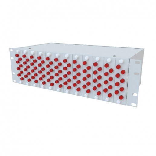 ТЕЛКОМ КСп-19-3U-96-FС/UPC-OM2-50/125 Кросс оптический 19" стоечный 3U на 96 портов FС 50/125мкм (OM2) предсобранный (пигтейл FС 50/125 (OM2)-96шт, розетка SС-96шт, розетка FС-96шт, сплайс кассета, КДЗС-96шт)