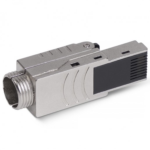 Cabeus 8P8C-SH-C6+ -TWP Коннектор с фиксатором кабеля и колпачком RJ-45(8P8C) под витую пару, категория до 6a, экранированный, для одножильного кабеля, для толстых жил 1.35-1.5 мм(с оболочкой), со вставкой