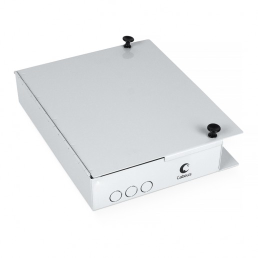 Cabeus JJT-16-ST Бокс оптический настенный на 16 ST со сплайс-кассетой и КДЗС (без пигтейлов и проходных адаптеров)