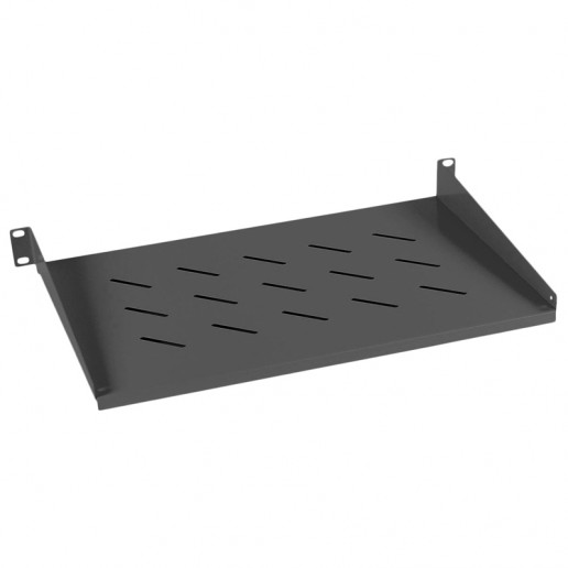 Cabeus SH-J017-1U-315-BK Полка 19" перфорированная консольная 1U глубина 315 мм, цвет черный (RAL 9004)