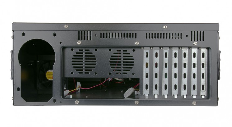 Cabeus CL-407L Корпус cерверный 19" 4U, RM (ДxШxВ)мм: 530x430x177, 3x5.25"+1x3.5"+8x3.5"HDD, без блока питания