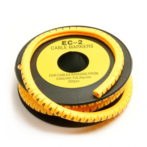 Cabeus EC-2-4 Маркер для кабеля д.7.4мм, цифра 4