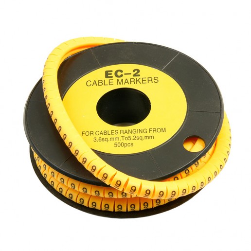 Cabeus EC-2-9 Маркер для кабеля д.7.4мм, цифра 9