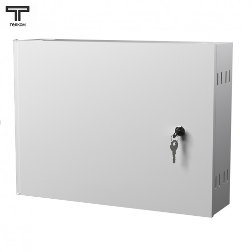 ТЕЛКОМ КН-32-SC Кросс оптический настенный на 32 порта SC (сплайс кассета с крышкой - 1шт, сменные планки SC/DLC, без пигтейлов и проходных адаптеров, без КДЗС)