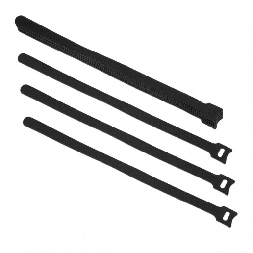 Cabeus CLAMP-180-BK Хомут для кабеля, липучка с мягкой застежкой, 180x14 мм, черный (10 шт.)