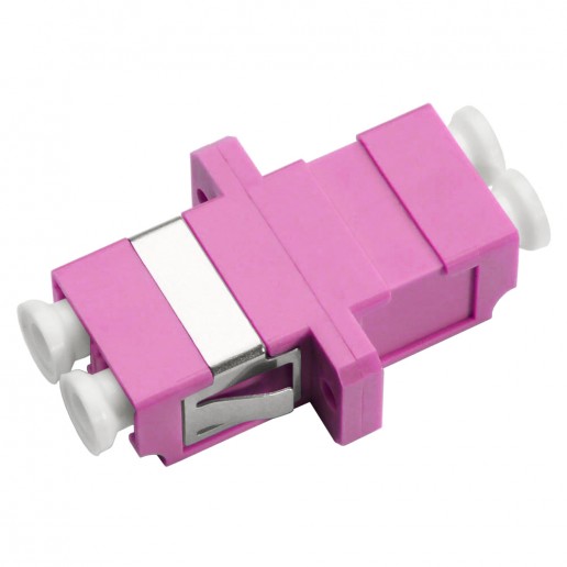 Cabeus DLC-DLC-MM-OM4 Проходной соединитель LC-LC duplex, MM-OM4(для многомодового кабеля), корпус пластмассовый (SC Adapter Simplex dimension)