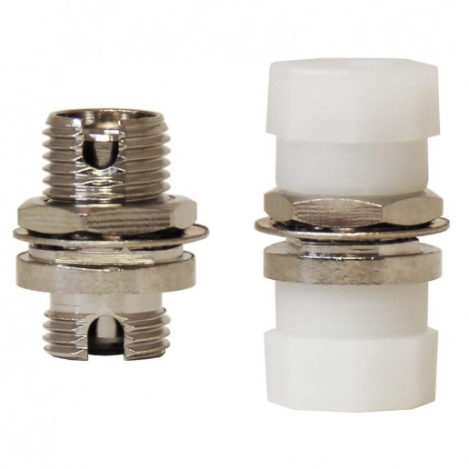 ТЕЛКОМ AD-FC/SM-D Оптическая розетка (адаптер) simplex FC/SM (для одномодового кабеля 9/125), корпус металл D-Type