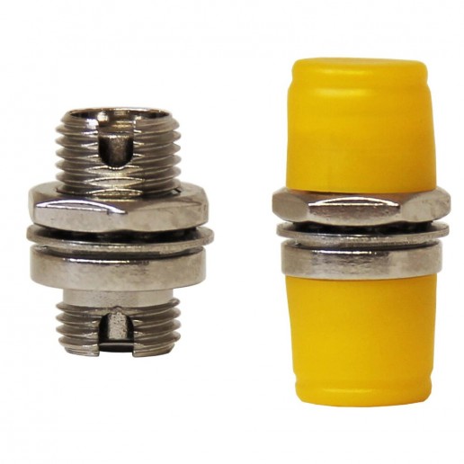 ТЕЛКОМ AD-FC/SM-D Оптическая розетка (адаптер) simplex FC/SM (для одномодового кабеля 9/125), корпус металл D-Type