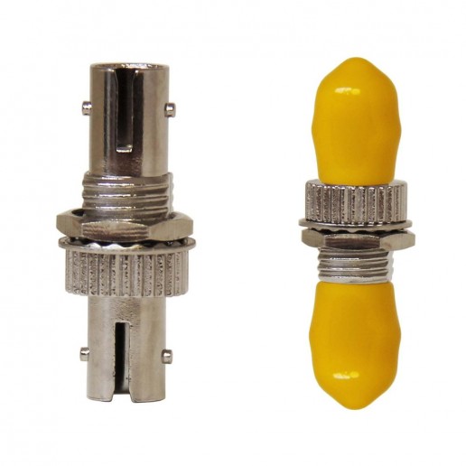 ТЕЛКОМ AD-ST/SM Оптическая розетка (адаптер) simplex ST/SM (для одномодового кабеля 9/125), корпус металл