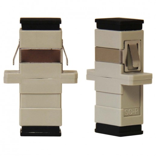 ТЕЛКОМ AD-SC/MM-GY Оптическая розетка (адаптер) simplex SC/MM (для многомодового кабеля 50/125, 62.5/125), корпус серый