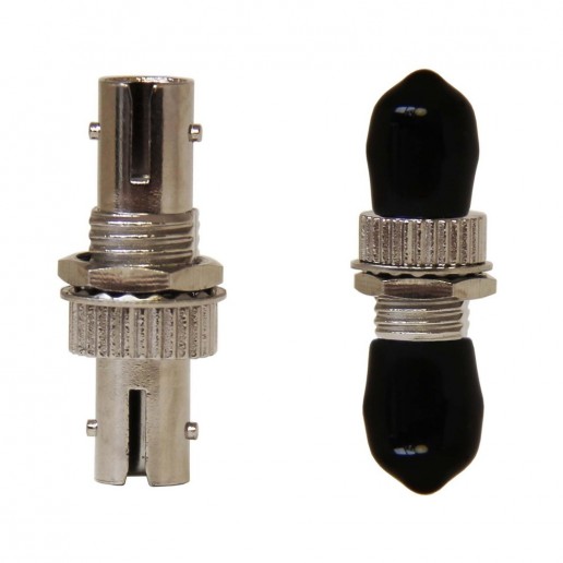 ТЕЛКОМ AD-ST/MM Оптическая розетка (адаптер) simplex ST/SM (для многомодового кабеля 50/125, 62.5/125), корпус металл