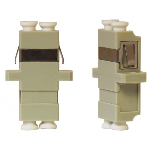 ТЕЛКОМ AD-LC/MM-DX-GY Оптическая розетка (адаптер) duplex LC/MM (для многомодового кабеля 50/125, 62.5/125), (SC-type) корпус серый