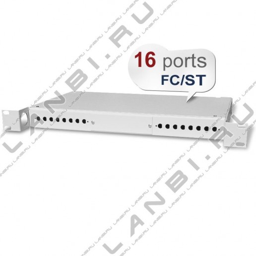 ТЕЛКОМ КС-24-1U-19-FC/ST Кросс оптический 19" стоечный на 24 порта FC/ST (сплайс кассета с крышкой - 1шт, сменные планки на 8 FC/ST - 3шт, без пигтейлов и проходных адаптеров, без КДЗС)