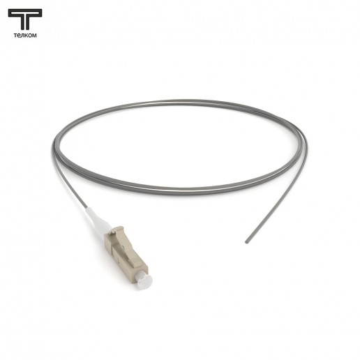 ТЕЛКОМ ШОС-0.9-PT-LC/U-MM62,5-1.5м-LSZH Пигтейл оптический pt LC/UPC 62,5/125 OM1 многомодовый MM (0.9мм) LSZH, 1,5м