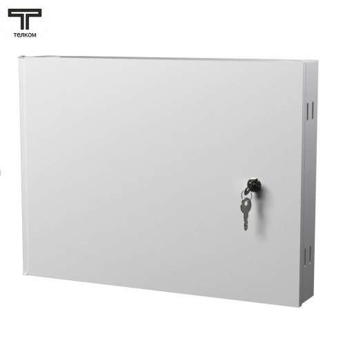 ТЕЛКОМ КН-24-DLC Кросс оптический настенный на 24 порта LC duplex (сплайс кассета - 2шт, крышка для сплайс кассеты - 1шт, сменные планки DLC, без пигтейлов и проходных адаптеров, без КДЗС)