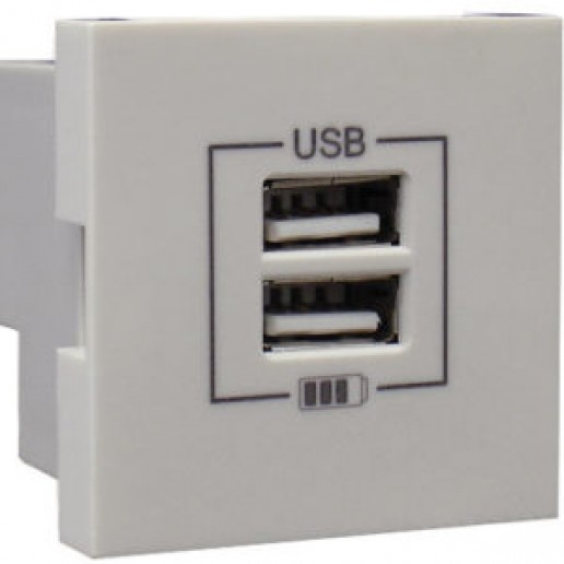 Efapel 45439 SGE Розетка USB двойная, зарядная, лед