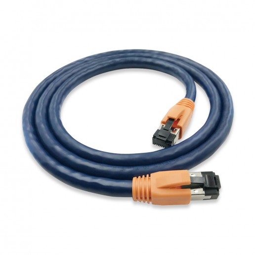 Cabeus PC-SSTP-RJ45-Cat.8-0.3m-LSZH Патч-корд S/FTP, категория 8 (40G, 2000 MHz), 2xRJ45/8p8c, экранированный, синий, LSZH, 0.3 м