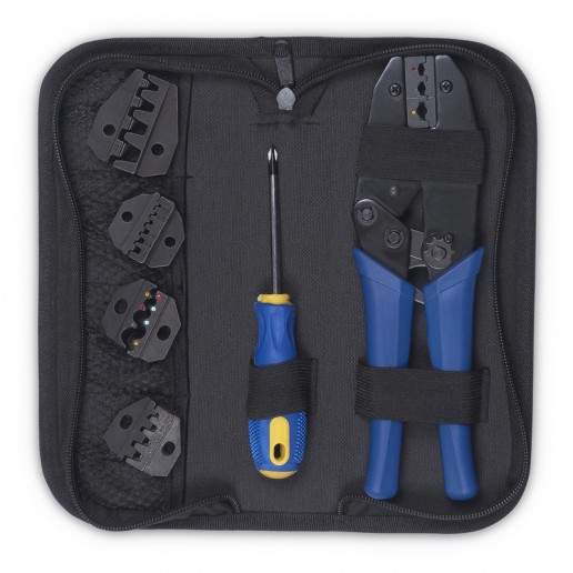 Cabeus HT-TK-04 Набор инструментов ( инструмент обжимной для кабельных наконечников, отвертка, сменныеВ В насадки 5 шт.В В )