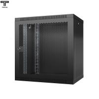ТЕЛКОМ TL-12.6.3-П.9005МА Шкаф настенный 12U 600x350x623мм (ШхГхВ) телекоммуникационный 19", дверь перфорированная, цвет чёрный (RAL9005МА) (4 места)