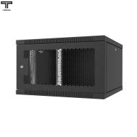 ТЕЛКОМ TL-6.6.6-П.9005МА Шкаф настенный 6U 600x600x356мм (ШхГхВ) телекоммуникационный 19", дверь перфорированная, цвет черный (RAL9005) (4 места)