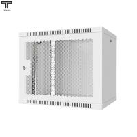 ТЕЛКОМ TL-9.6.4-П.7035Ш Шкаф настенный 9U 600x450x490мм (ШхГхВ) телекоммуникационный 19", дверь перфорированная, цвет серый (RAL7035Ш) (4 места)