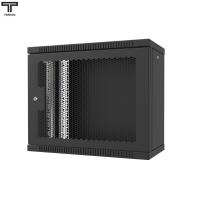 ТЕЛКОМ TL-9.6.3-П.9005МА Шкаф настенный 9U 600x350x490мм (ШхГхВ) телекоммуникационный 19", дверь перфорированная, цвет черный (RAL9005МА) (4 места)
