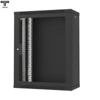 ТЕЛКОМ TL-15.6.3-П.9005МА Шкаф настенный 15U 600x350x757мм (ШхГхВ) телекоммуникационный 19", дверь перфорированная, цвет черный (RAL9005МА) (4 места)