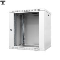 ТЕЛКОМ TL-12.6.4-С.7035Ш Шкаф настенный 12U 600x450x623мм (ШхГхВ) телекоммуникационный 19", дверь стеклянная в металлической раме, цвет серый (RAL7035Ш) (4 места)