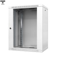 ТЕЛКОМ TL-15.6.3-С.7035Ш Шкаф настенный 15U 600x350x757мм (ШхГхВ) телекоммуникационный 19", дверь стеклянная в металлической раме, цвет серый (RAL7035Ш) (4 места)
