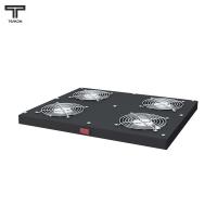 ТЕЛКОМ МВП-4.9005 Модуль 4-х вентиляторный потолочный, для установки в напольные шкафы, цвет черный (RAL9005)